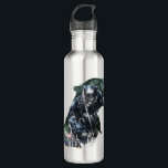 Black Panther | In The Jungle Water Bottle<br><div class="desc">Check out the Black Panther deep within the jungle, claws reaching out to attack!</div>