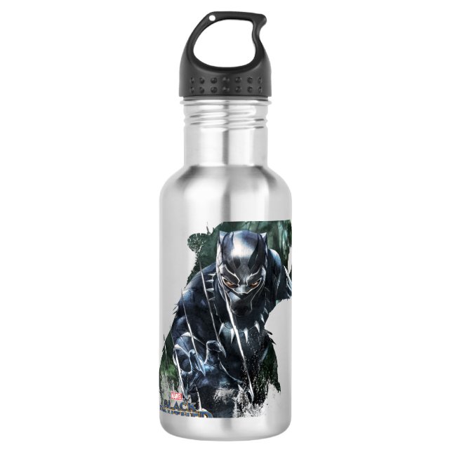 Black Panther | In The Jungle Water Bottle (Front)