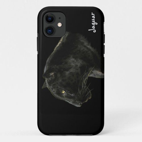 Black Panther Jaguar Big Cat Wildlife iPhone4 Case