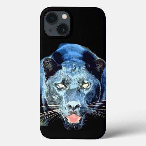 Black Panther Jaguar Eyes iPhone 13 Case