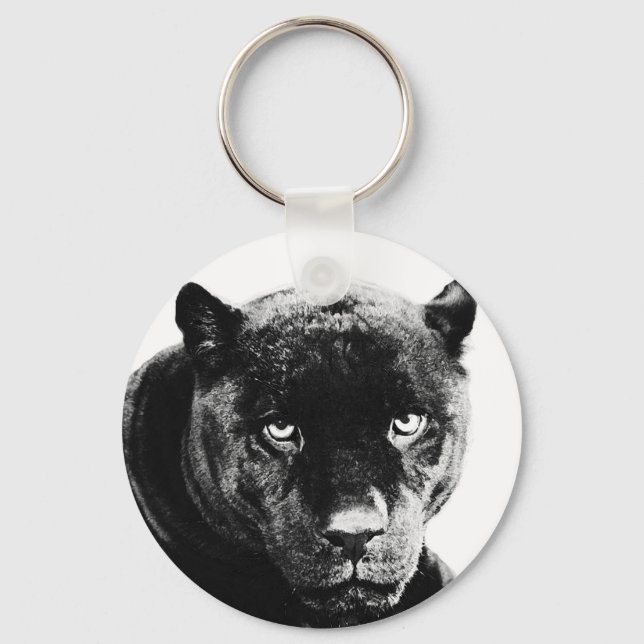 Black Panther Jaguar Keychain (Front)