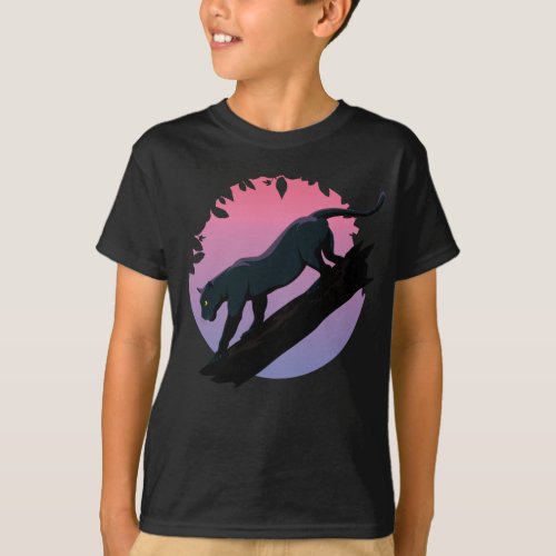 Black Panther Jungle Animal Kids T_Shirt