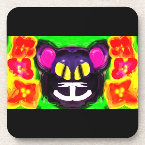 Black panther jungle summer wooden box sign travel beverage coaster