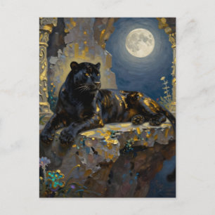 Black Panther Keeping in Touch Postcard