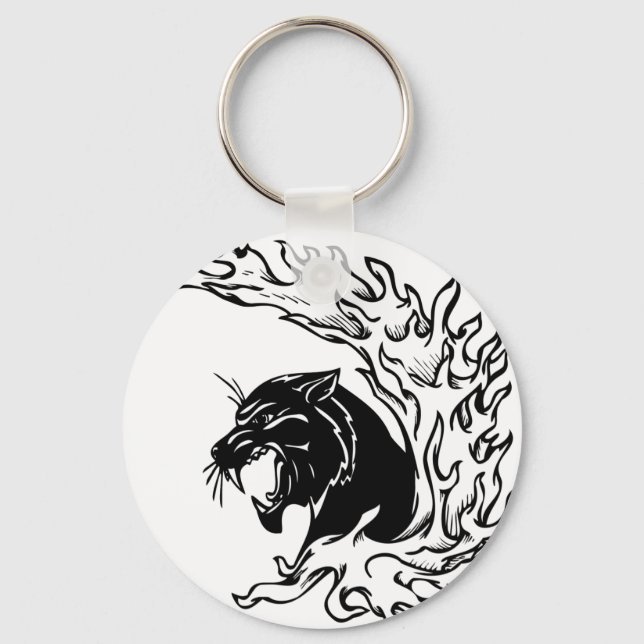 Black Panther Keychain (Front)