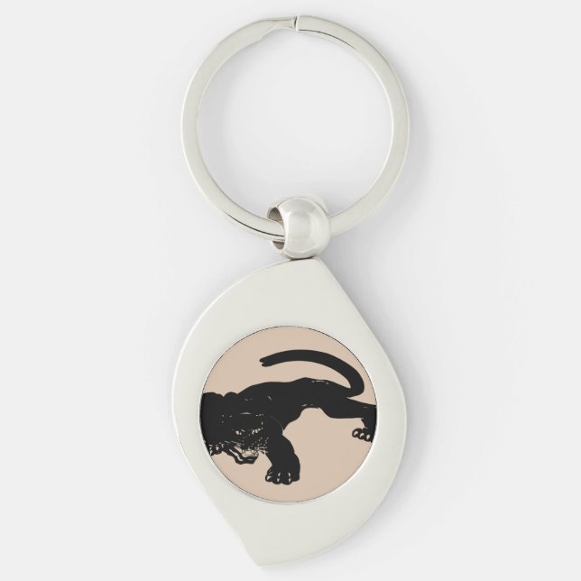Black Panther  Keychain (Front)