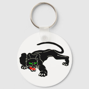 Black Panther - Large CAT Keychain