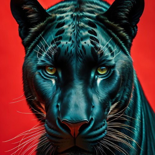 Black Panther love feline unique cat Panther v2 Tissue Paper