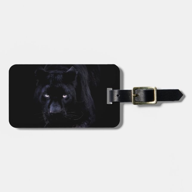 Black Panther Luggage Tag (Front Horizontal)