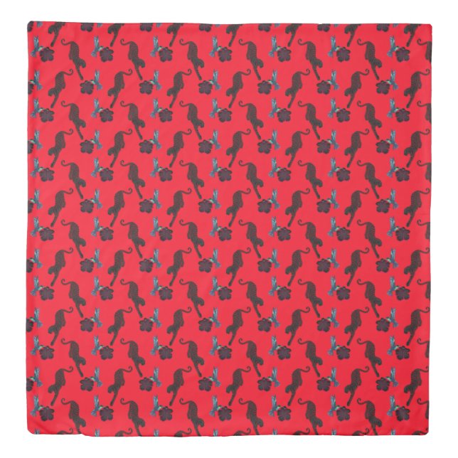 Black panther maximalist duvet cover (Front)