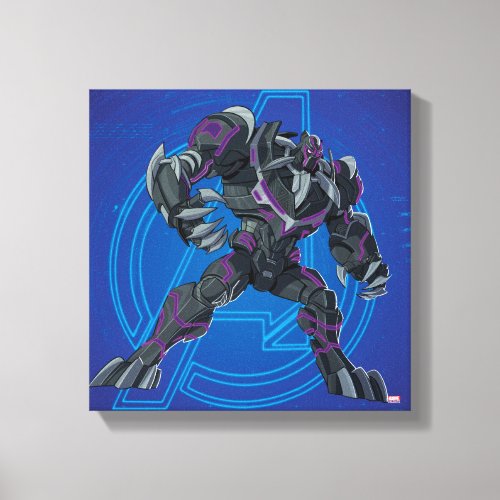 Black Panther Mech Suit Canvas Print