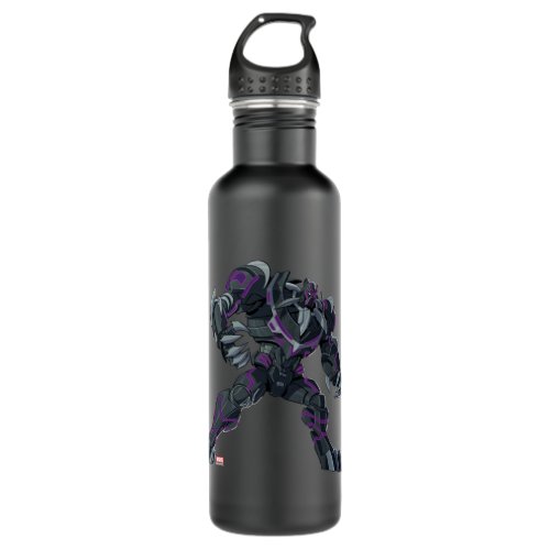 Black Panther Mech Suit Stainless Steel Water Bottle