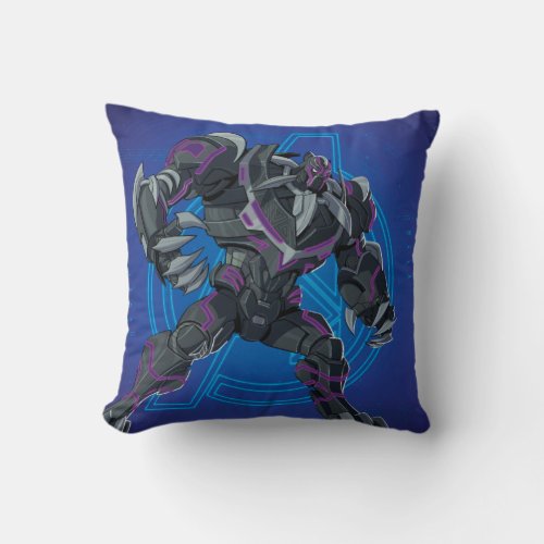Black Panther Mech Suit Throw Pillow