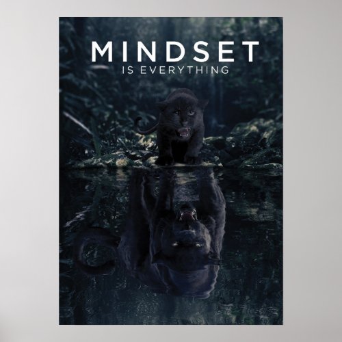 Black Panther Mindset Motivation Poster