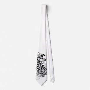 Black Panther Minimalist Gothic Luxury Bold Neck Tie