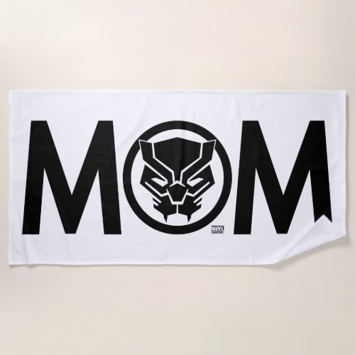 Black Panther Mom Beach Towel