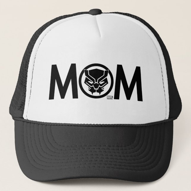 Black Panther Mom Trucker Hat (Front)
