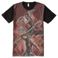 Black Panther | Nakia & Okoye Wakandan Graphic All-Over-Print T-Shirt