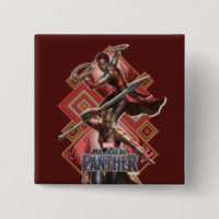 Black Panther | Nakia & Okoye Wakandan Graphic Button