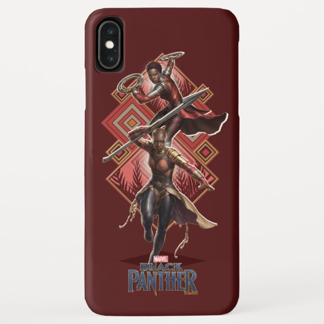 Black Panther | Nakia & Okoye Wakandan Graphic Case-Mate iPhone Case (Back)