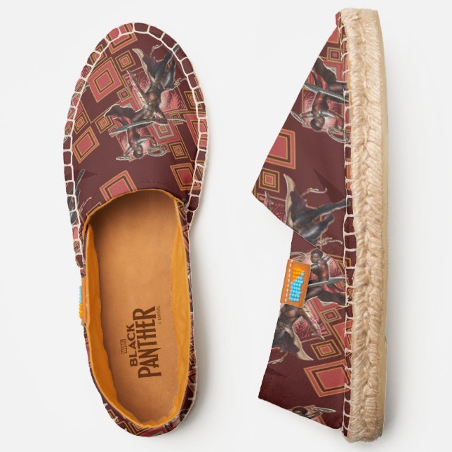 Black Panther | Nakia & Okoye Wakandan Graphic Espadrilles (Side)