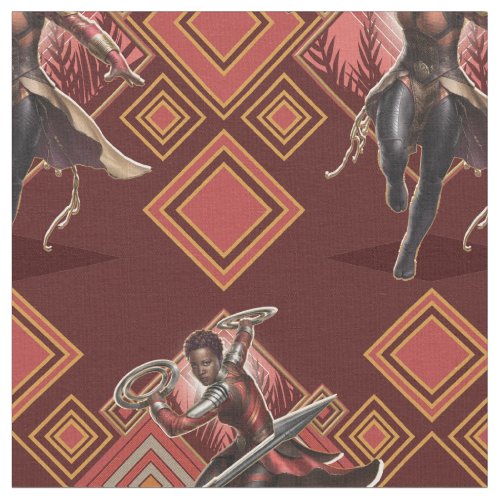 Black Panther  Nakia  Okoye Wakandan Graphic Fabric