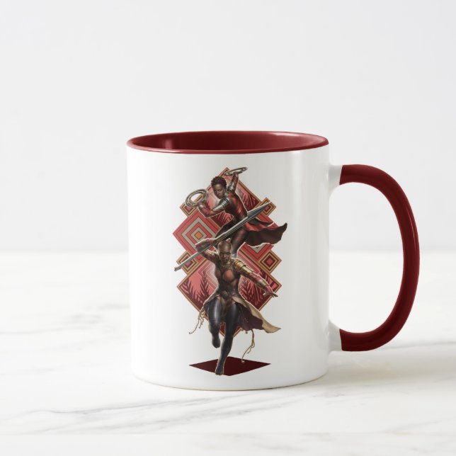 Black Panther | Nakia & Okoye Wakandan Graphic Mug (Right)