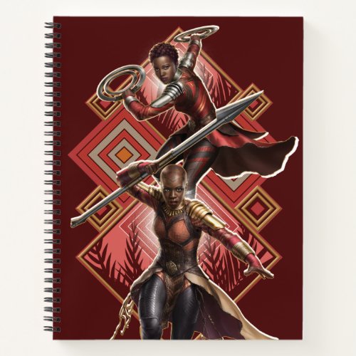 Black Panther  Nakia  Okoye Wakandan Graphic Notebook