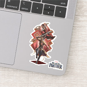 Black Panther Nakia & Okoye Wakandan Graphic Sticker