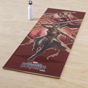 Black Panther   Nakia & Okoye Wakandan Graphic Yoga Mat