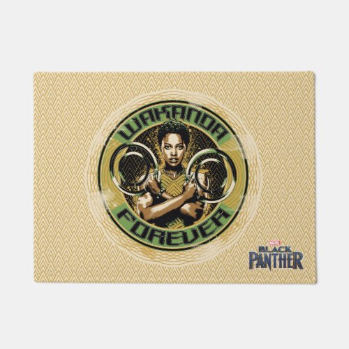 Black Panther  Nakia Wakanda Forever Doormat