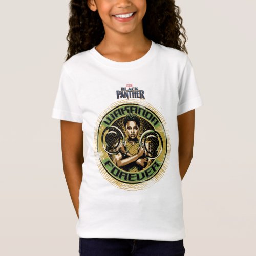 Black Panther  Nakia Wakanda Forever T_Shirt