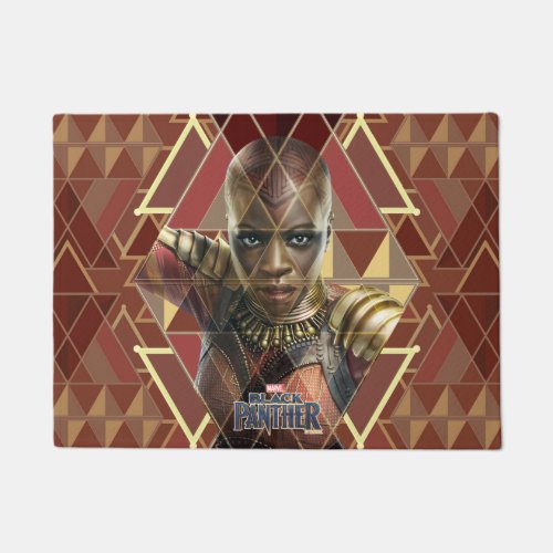 Black Panther  Okoye Geometric Panel Doormat