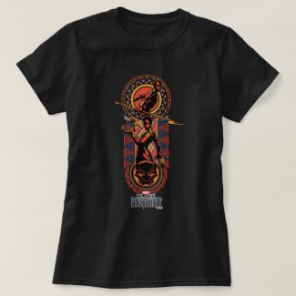 Black Panther | Okoye & Nakia Wakandan Panel T-Shirt