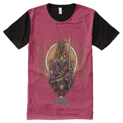 Black Panther | Okoye &quot;Wakanda Forever&quot; All-Over-Print Shirt