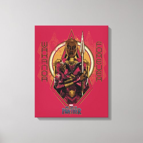 Black Panther  Okoye Wakanda Forever Canvas Print