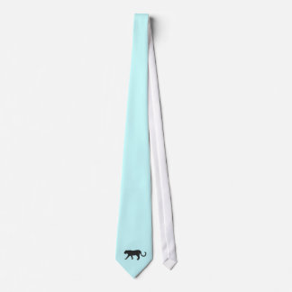 Black Panther on Light Blue Neck Tie