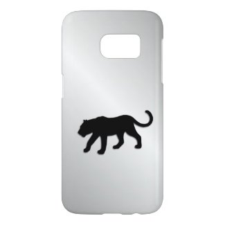 Black Panther on Silver Samsung Galaxy S7 Case