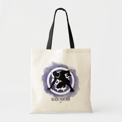 Black Panther Over Watercolor Icon Tote Bag