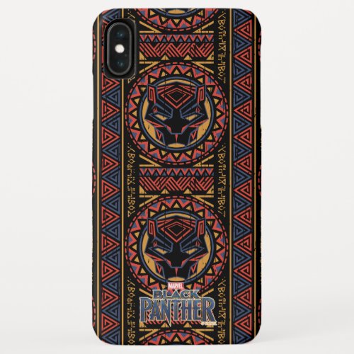 Black Panther  Panther Head Tribal Pattern iPhone XS Max Case