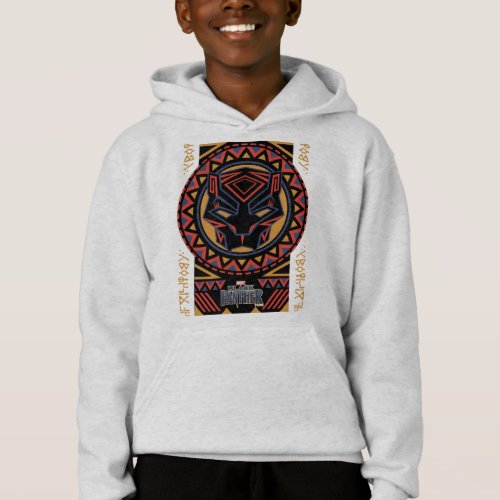 Black Panther  Panther Head Tribal Pattern Hoodie