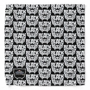 Black Panther Panther Head Typography Graphic Bandana