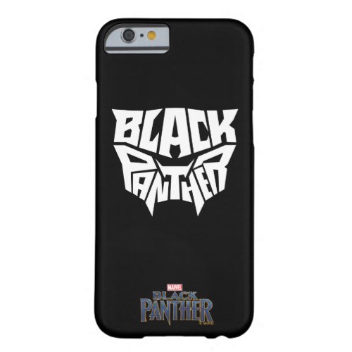 Black Panther  Panther Head Typography Graphic Barely There iPhone 6 Case