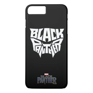 Black Panther | Panther Head Typography Graphic iPhone 8 Plus/7 Plus Case