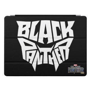 Black Panther   Panther Head Typography Graphic iPad Pro Cover