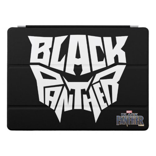 Black Panther  Panther Head Typography Graphic iPad Pro Cover