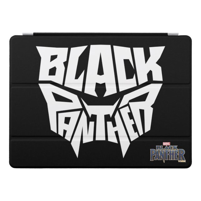 Black Panther | Panther Head Typography Graphic iPad Pro Cover (Horizontal)