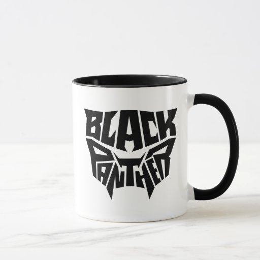 Black Panther | Panther Head Typography Graphic Mug