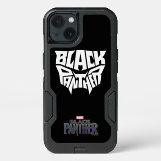 Black Panther | Panther Head Typography Graphic iPhone 13 Case