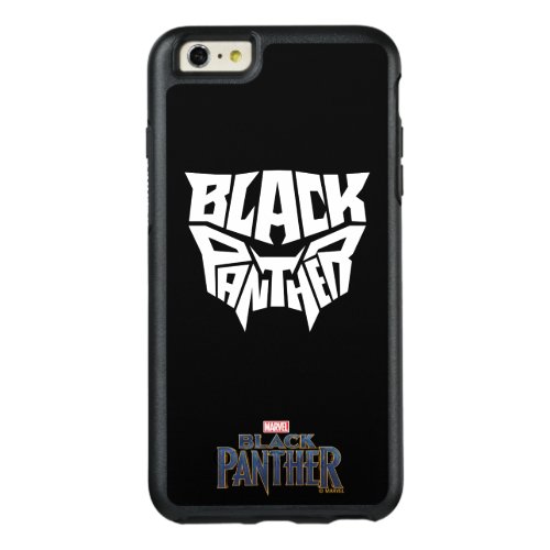 Black Panther  Panther Head Typography Graphic OtterBox iPhone 66s Plus Case